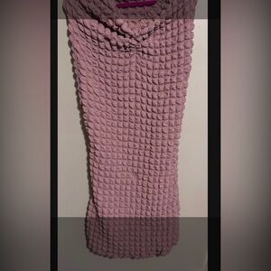 SHEIN Textured Mauve Pencil Skirt
